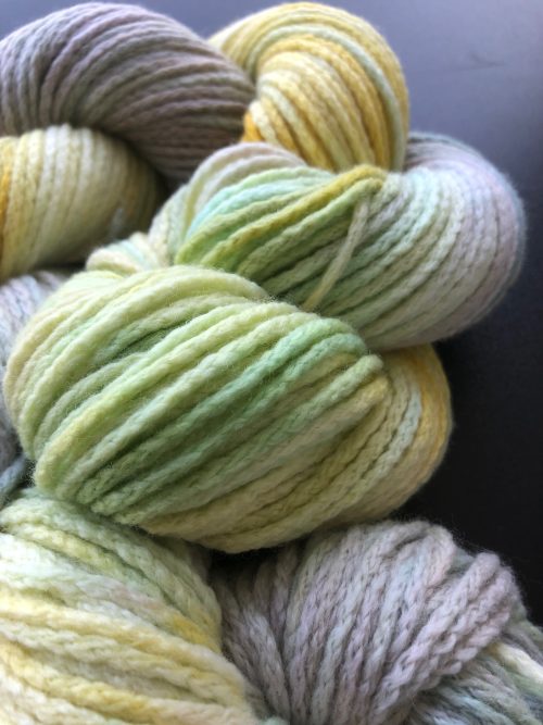 Superwash Merino wool, pastel colors, spring color, Hand dyed yarn three pieces total 370 grams - Image 2