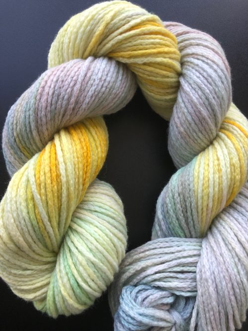 Superwash Merino wool, pastel colors, spring color, Hand dyed yarn three pieces total 370 grams - Image 3