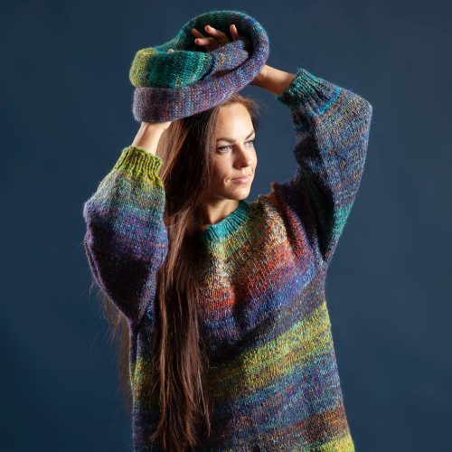 Hand knitted jumper “Nature”